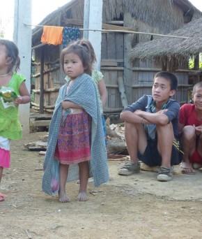 Enfants Hmong à Muang Xa