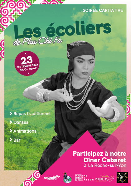 soirée caritative du 23 septembre 2023: les écoliers de PHU CHI FA, à la Roche sur Yon salle du Bourg-sous-la-Roche